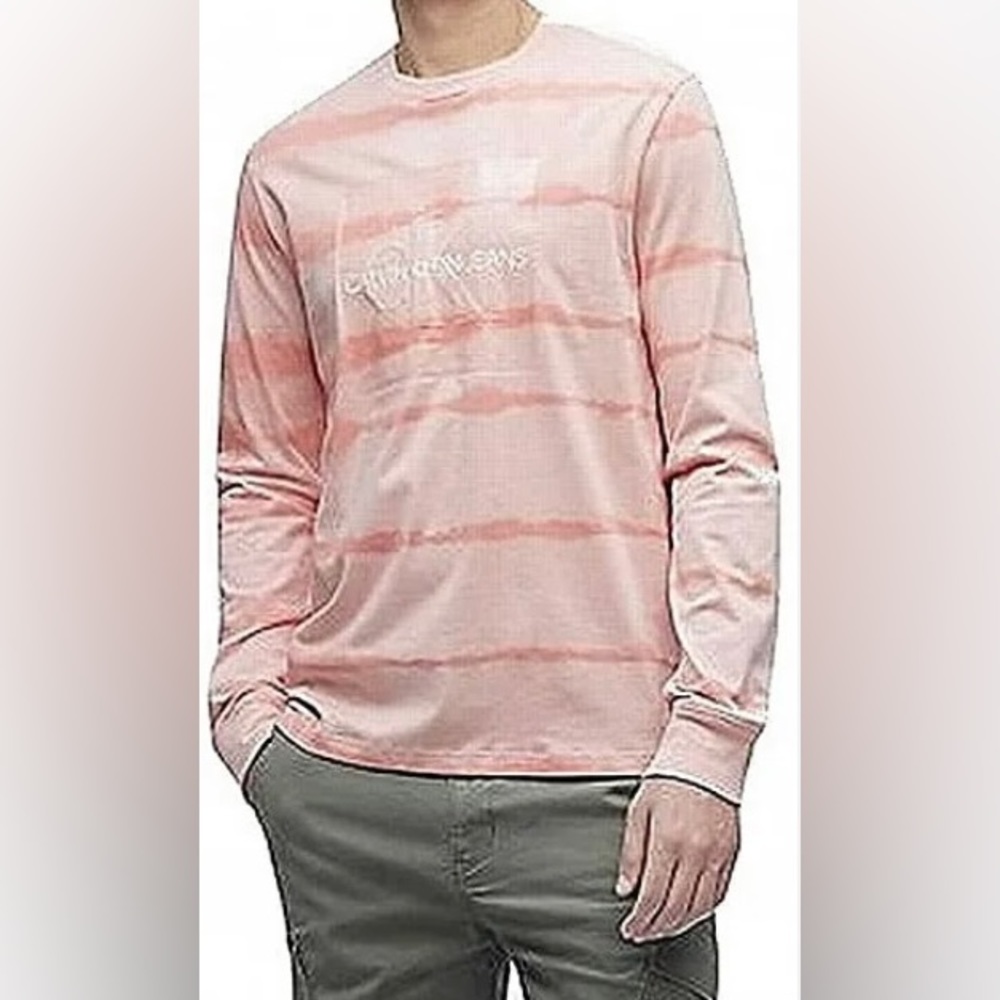 *New* CK Long Sleeve Monogram Logo T-Shirt  Size L